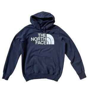 The North Face Half Dome Hoodie | Navy Blue, Fleece-Lined, Pullover, Medium